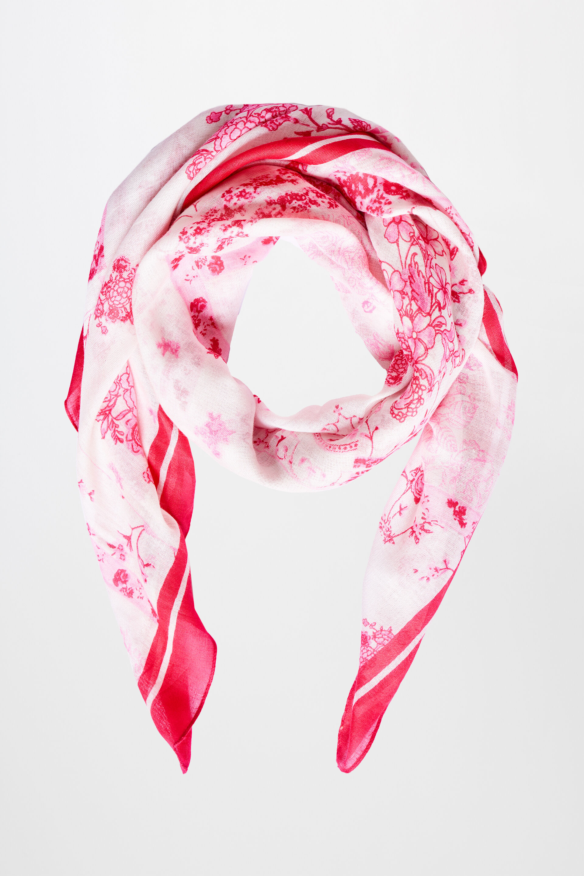 Pink Viscose Scarf, , image 1